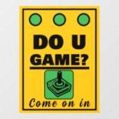 Speel Jij Games? Raamsticker (Vel)