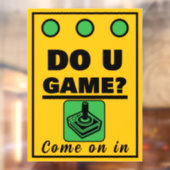 Speel Jij Games? Raamsticker (Vel 2)