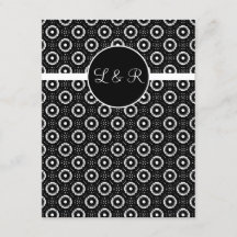 Speel kaarten, Vegas bruiloft monogram RSVP