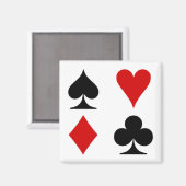Speel kaartmagneet. magneet (Voorkant / Achterkant)