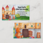 Speel Kasteel Kinderopvang Babysitter Kinderopvang Visitekaartje (Voorkant / Achterkant)