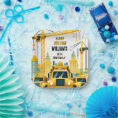 speel kinder Eenvoudige bouwwagens 5de geboortedag Papieren Bordje (Feest)