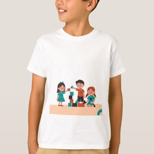 Speel kinderen t-shirt (Voorkant)