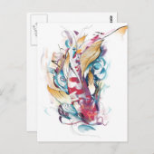 Speel Koi Briefkaart (Voorkant / Achterkant)