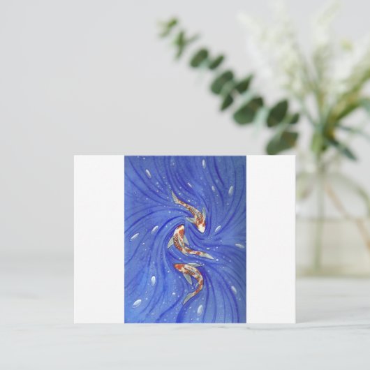 Speel Koi Briefkaart (Staand voorkant)