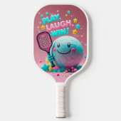 Speel. Lach. Win! – Minimaal Kawaii Pickleball Pad Paddle (Voorkant)