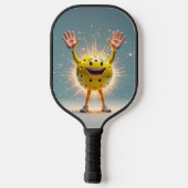 Speel. Lach. Win! – Minimaal Kawaii Pickleball Pad Paddle (Achterkant)