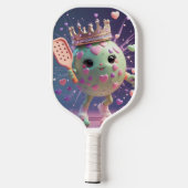 Speel. Lach. Win! – Minimaal Kawaii Pickleball Pad Pickleball Paddle (Achterkant)