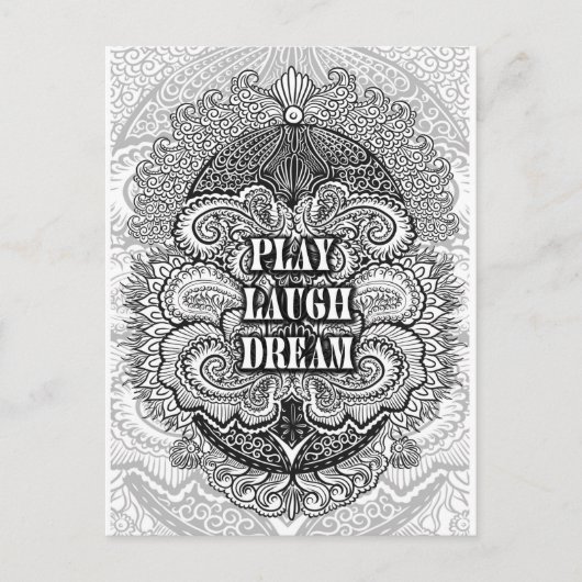 Speel lachdroom - Positieve Quote's Briefkaart (Voorkant)