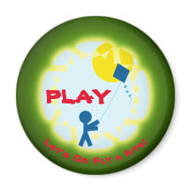 Speel! Laten we gaan vliegen een vlieger! Magneet