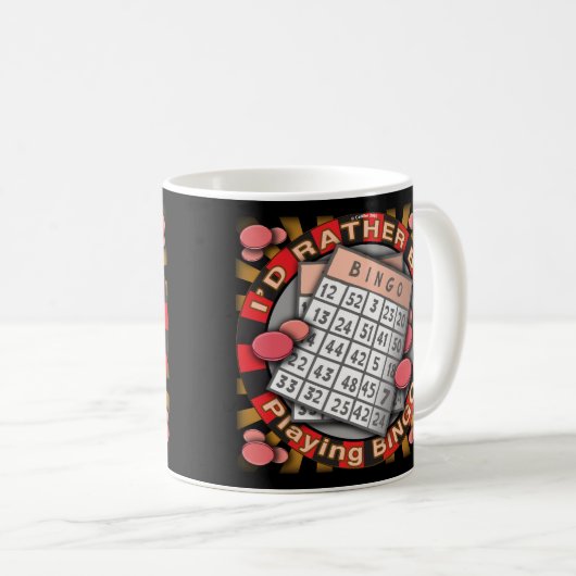 Speel liever bingo mok (Voorkant rechts)