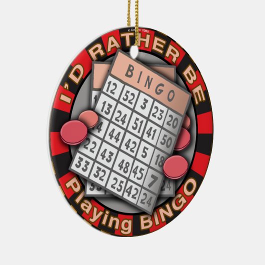 Speel liever bingo Ornament (Rechts)