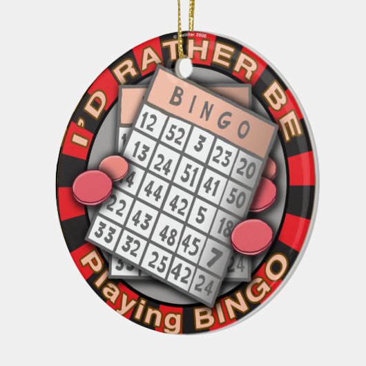 Speel liever bingo Ornament (Links)