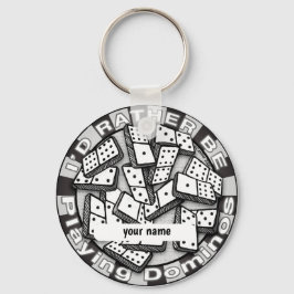 Speel liever Dominoes sleutelhanger