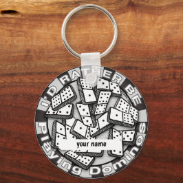 Speel liever Dominoes sleutelhanger