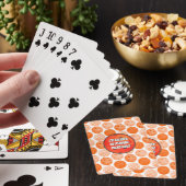 Speel liever Pickleball Oranje Pickleballetjes Pokerkaarten (Insitu)