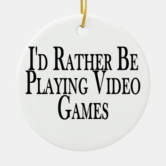 Speel liever videogames keramisch ornament (Voorkant)