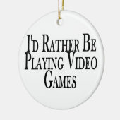 Speel liever videogames keramisch ornament (Links)