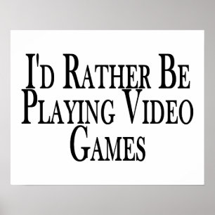 Speel liever videogames poster