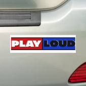 SPEEL LUID vet grafisch ontwerp Bumpersticker (Op auto)