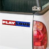 SPEEL LUID vet grafisch ontwerp Bumpersticker (Op Truck)