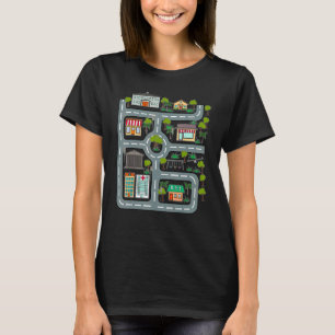 Speel Mat Car Street om te spelen voor pa en ma T-shirt
