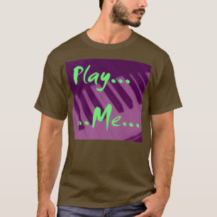 Speel me met gediffudeerde Piano-Afbeelding Lavend T-shirt