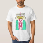 Speel Me Nu – Retro Gamecontroller Ontwerp T-shirt (Voorkant)