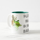 Speel me wat bass tweekleurige koffiemok (Voorkant links)