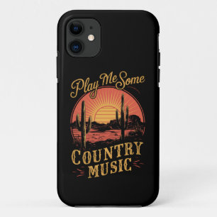 Speel Me Wat Country Music Western Cowboy Antiek Case-Mate iPhone Case