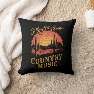 Speel Me Wat Country Music Western Cowboy Vintage Kussen