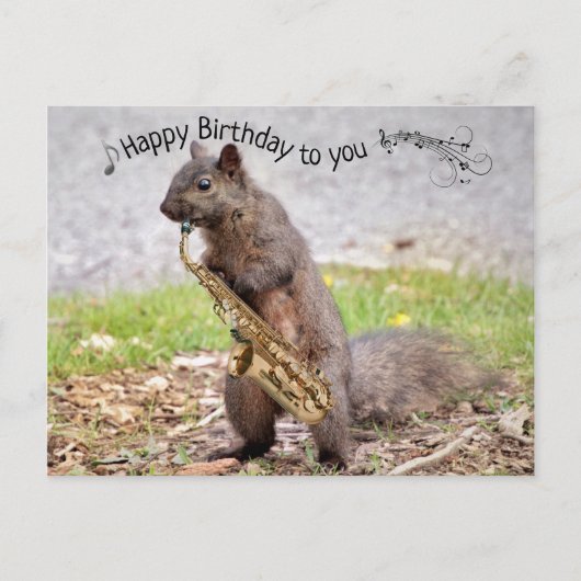 Speel me wat Jazz Birthday Briefkaart (Voorkant)