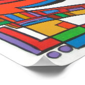 Speel me wat Jazz-Modern Bauhaus Geometrische kuns Poster (Hoek)