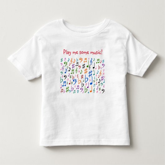 Speel me wat muziek! kinder shirts (Voorkant)