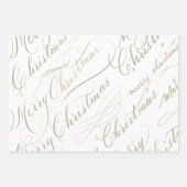 Speel mee met kerstcadeaupapier, flatpanel papier  inpakpapier vel (Voorkant 3)