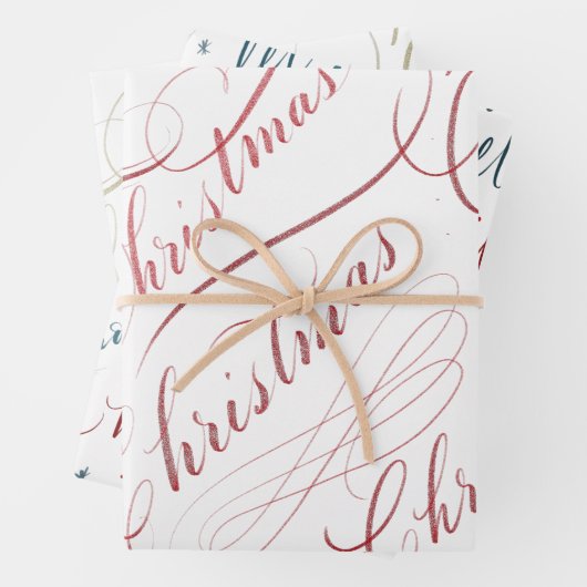 Speel mee met kerstcadeaupapier, flatpanel papier  inpakpapier vel (In situ)