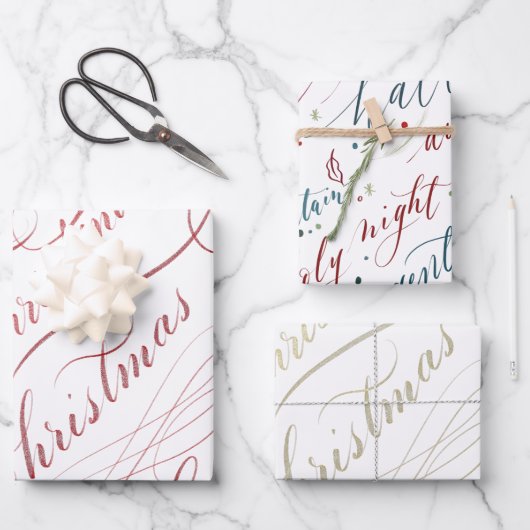 Speel mee met kerstcadeaupapier, flatpanel papier  inpakpapier vel (Voorkant)