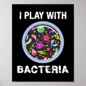 Speel met bacterie microbiologie poster (Voorkant)