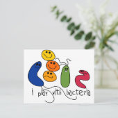 Speel met bacteriën briefkaart (Staand voorkant)
