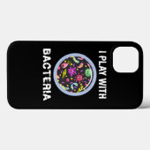 Speel met bacteriën Microbiologie Scheikunde Case-Mate iPhone Case (Achterkant (horizontaal))
