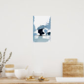 Speel met Cat op Rainy Day Poster (Keuken)