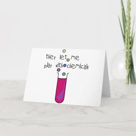 Speel met chemicaliën kaart (Voorkant)