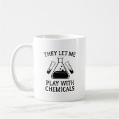Speel met chemicaliën koffiemok (Links)