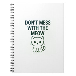 Speel met de Meow - Zoete maar Psycho Kat Notitieb Notitieboek