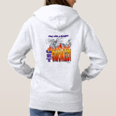 Speel Met Een Draak Gerookt Hoodie (Achterkant)