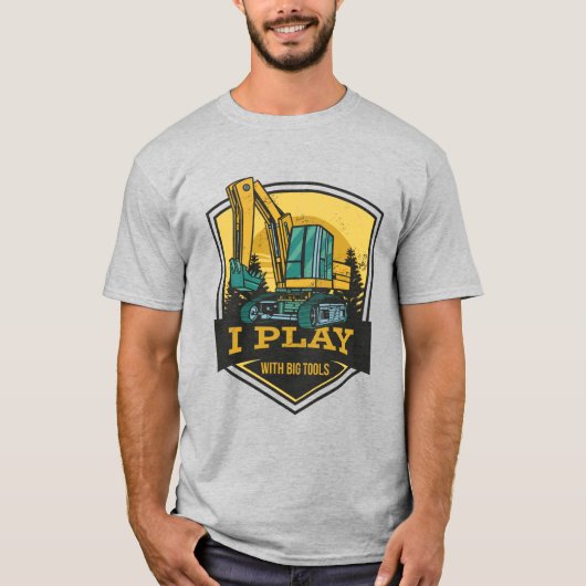 Speel met grote tools t-shirt (Voorkant)