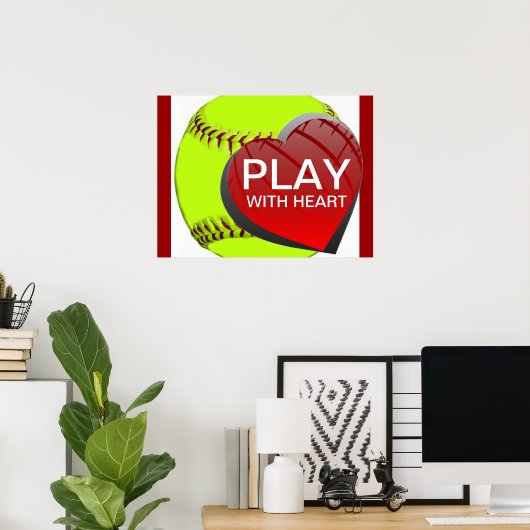 Speel met het Poster Zorgbal voor hart (Thuiskantoor)