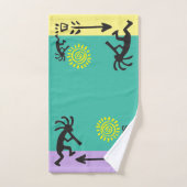 Speel met je kleuren Amerikaanse Indische Kokopell Bad Handdoek (Handdoek)