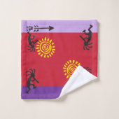Speel met je kleuren Amerikaanse Indische Kokopell Bad Handdoek (Wasdoekje)