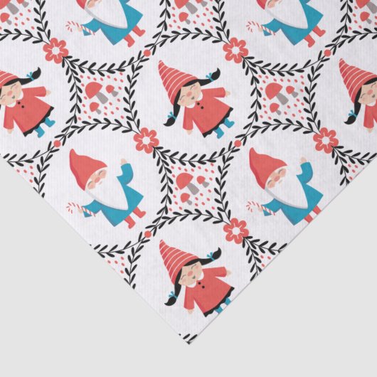 Speel met kerstcadeaupapier tissuepapier (Detail)